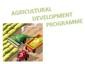 Agriculture Programme's Poster