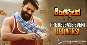 Rangasthalam Pre Release's Poster