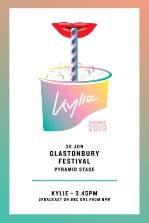 Kylie at Glastonbury 2019's Poster