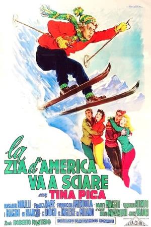 La zia d'America va a sciare's Poster