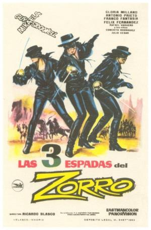 Le tre spade di Zorro's Poster