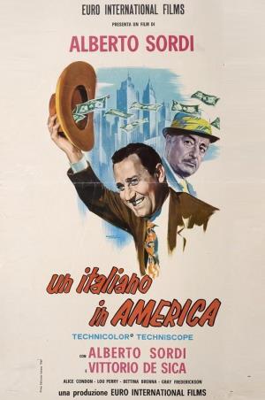Un italiano in America's Poster