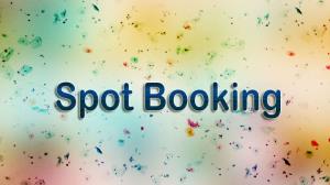 Spot Booking Poster