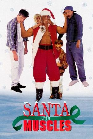 Santa With Muscles Poster