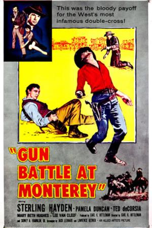 Gun Battle at Monterey Poster