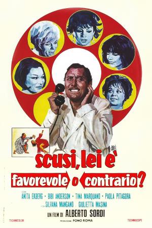 Scusi, lei e' favorevole o contrario? Poster