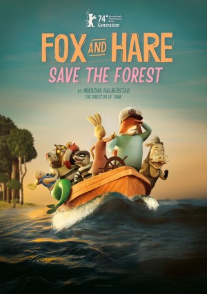 Fox & Hare Save The Forest Poster